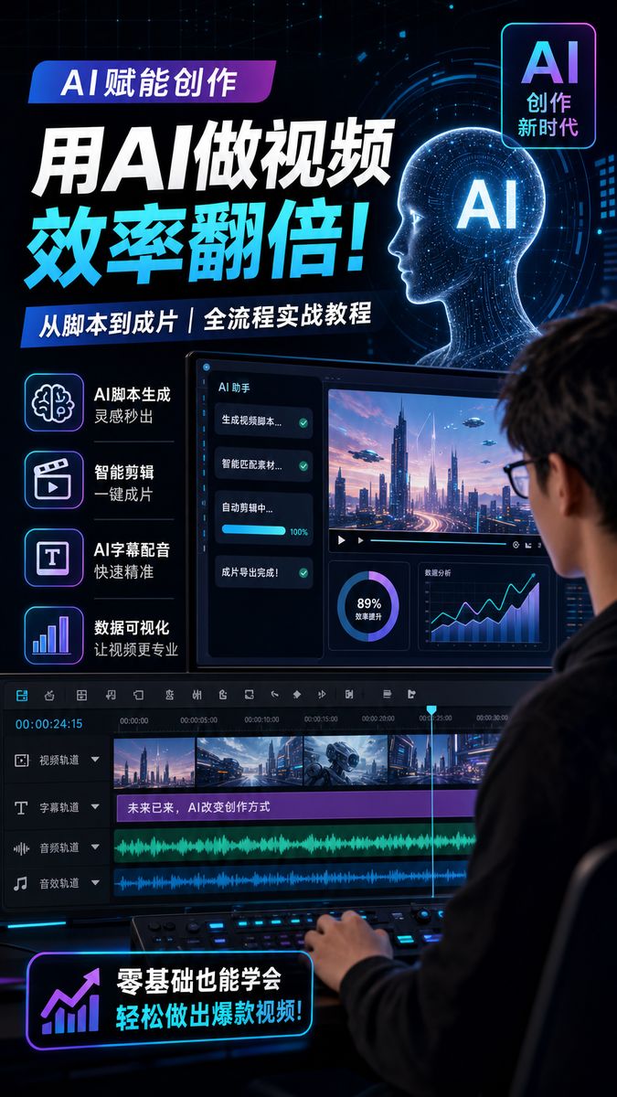 51短视频传媒-AI视频剪辑教程传媒